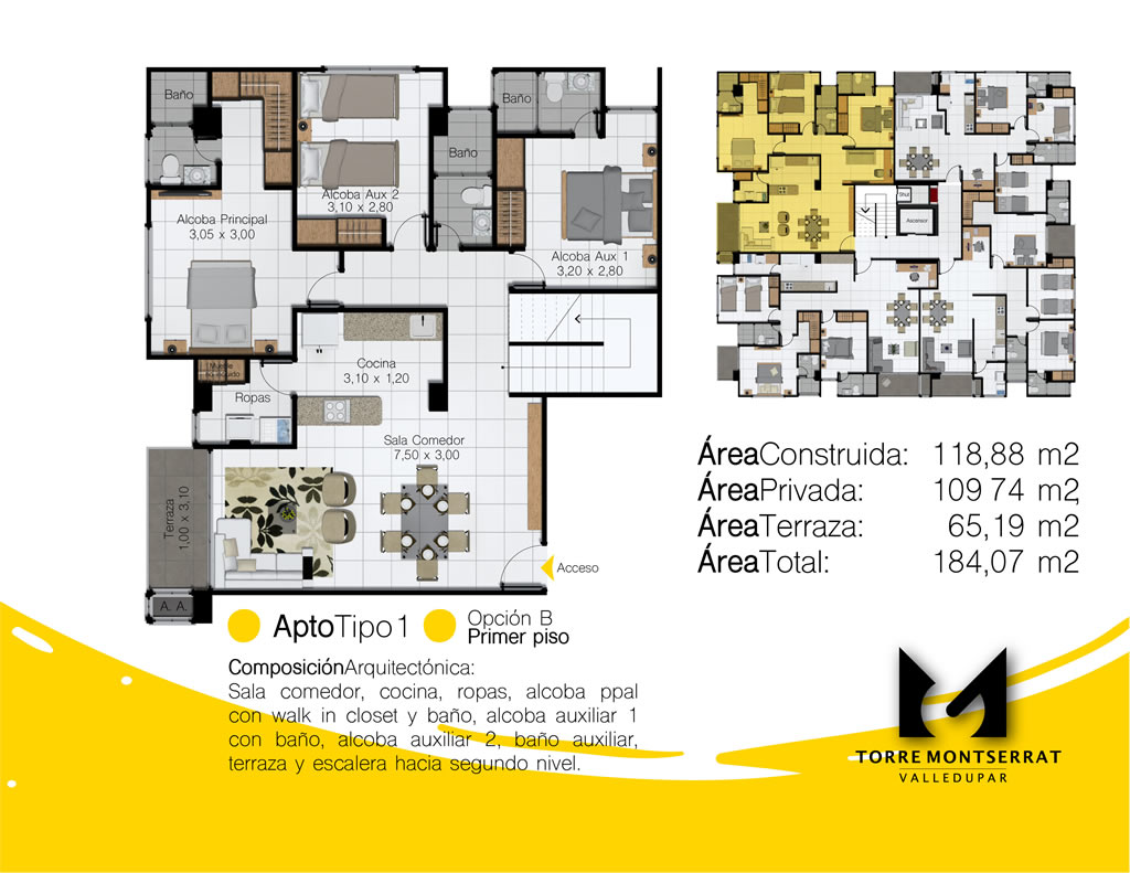 Apartamento Tipo 1 Opcion B Primer Piso